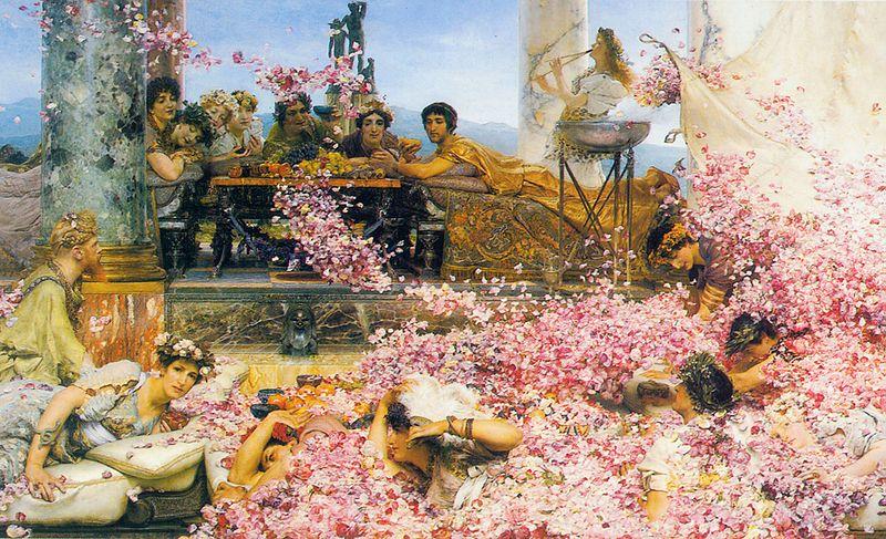 Laura Theresa Alma-Tadema The roses of Heliogabalus oil painting picture